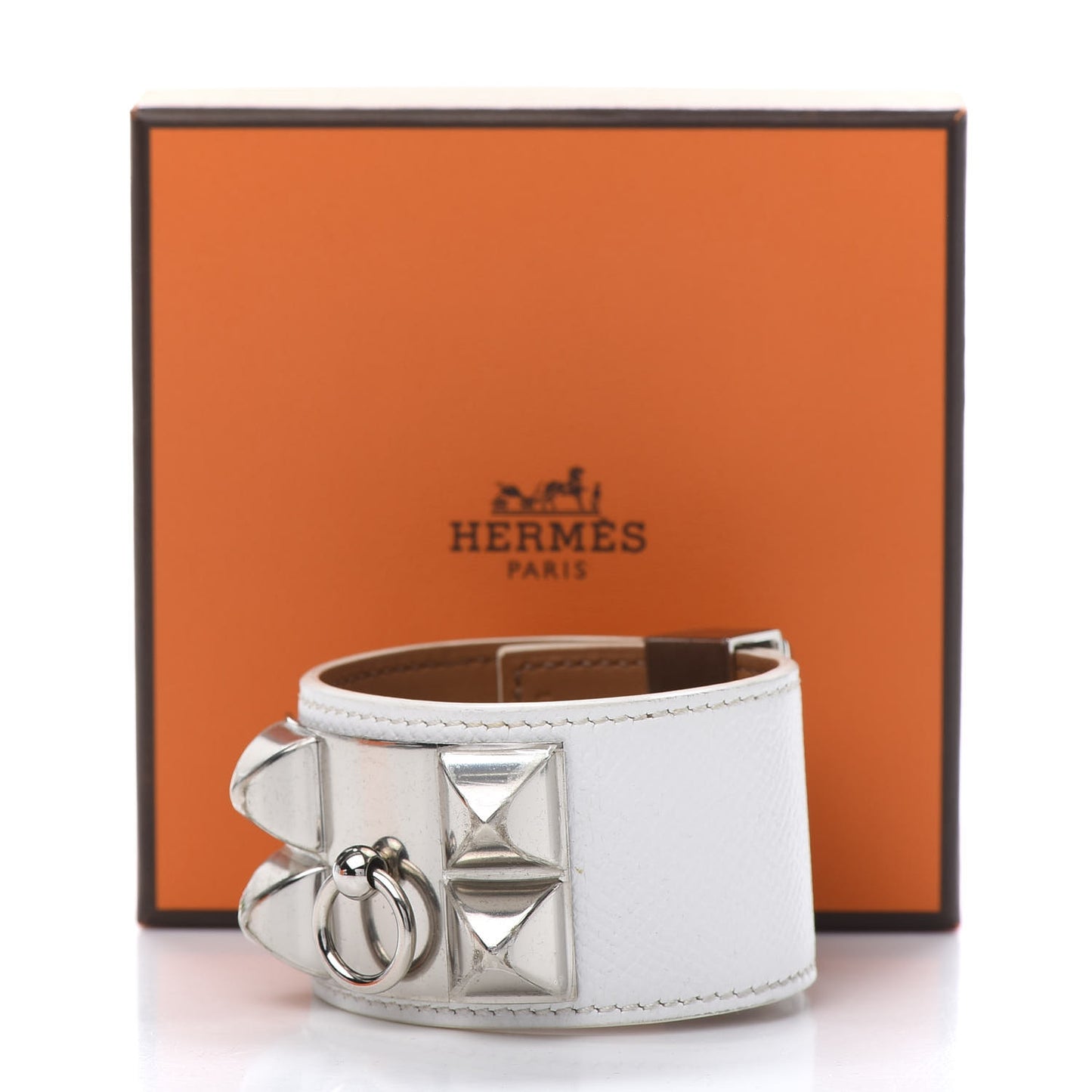 Epsom Collier de Chien CDC Bracelet T2 White