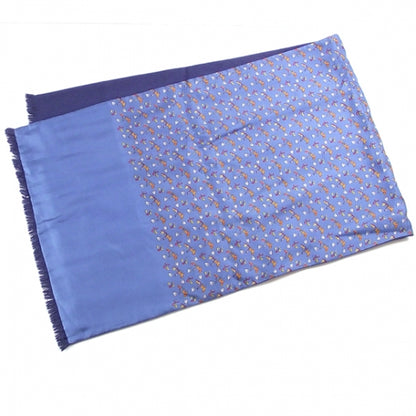 Hermes Silk Angora Scarf Horse Bell Bleu 1 of 4