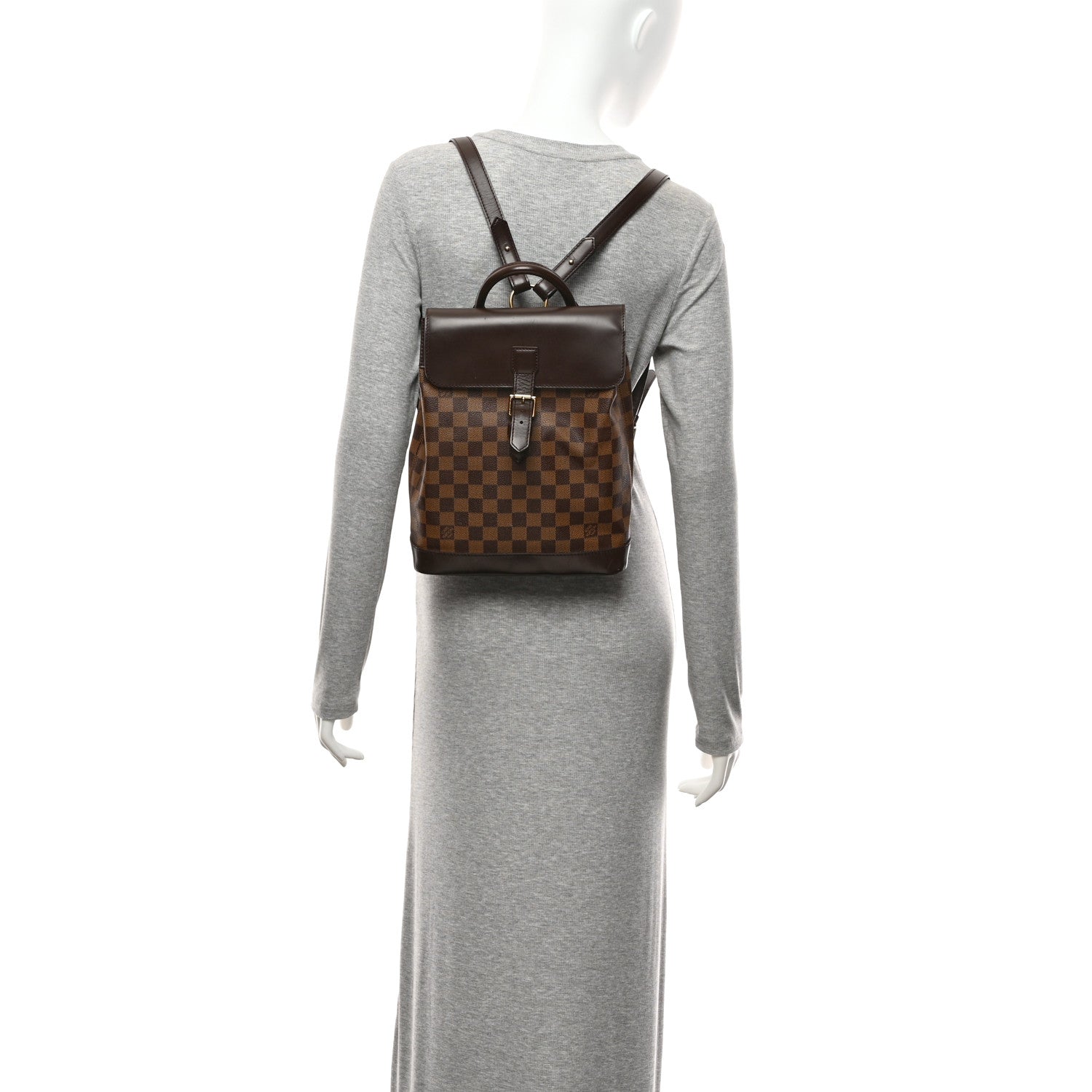 Louis Vuitton Damier Ebene Soho Backpack 2 of 13