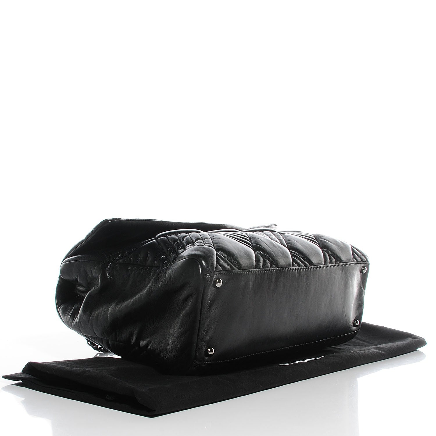 Chanel Lambskin In and Out Maxi Flap Black 4 of 7