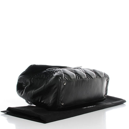 Chanel Lambskin In and Out Maxi Flap Black 4 of 7