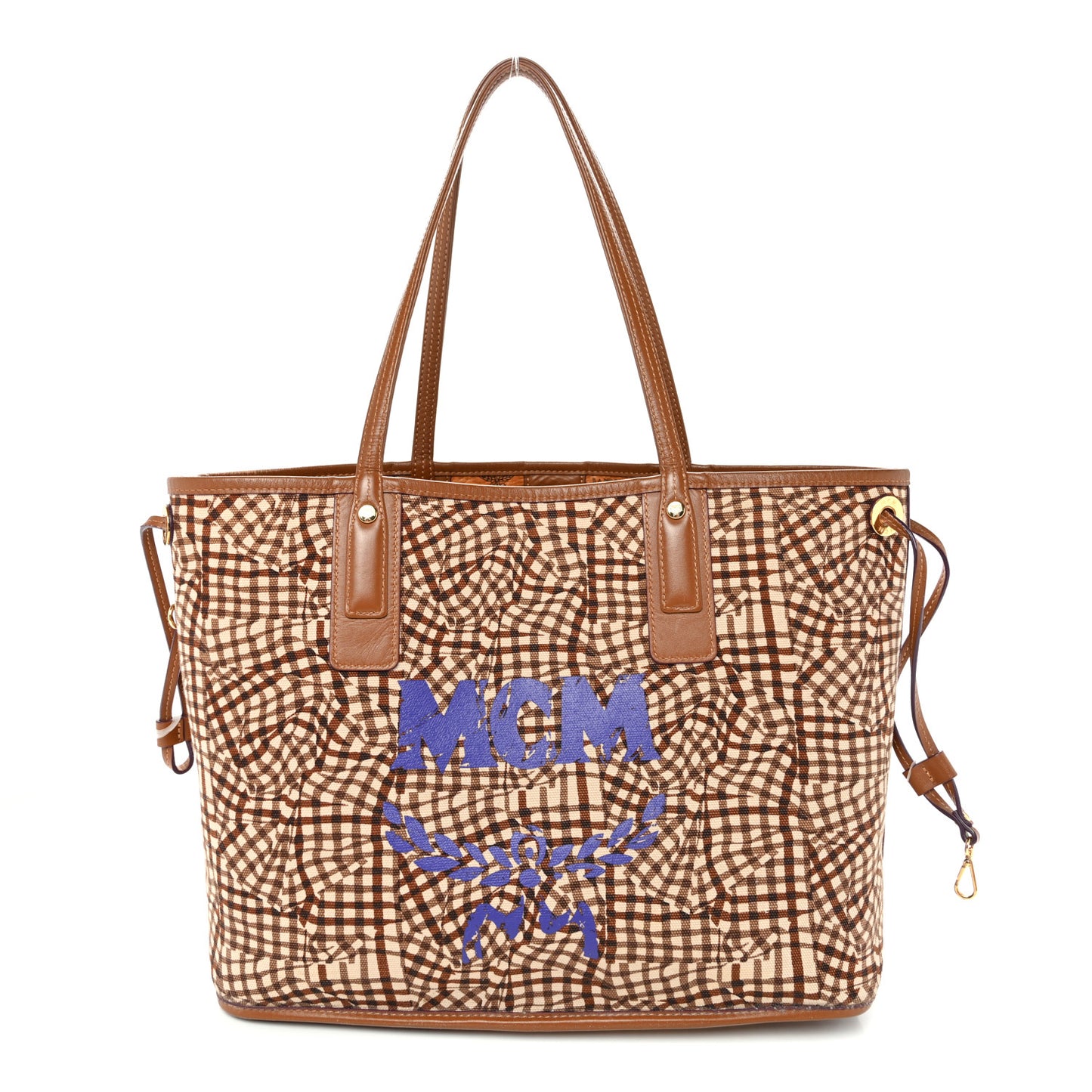 Visetos Medium Liz Reversible Shopper Tote Cognac