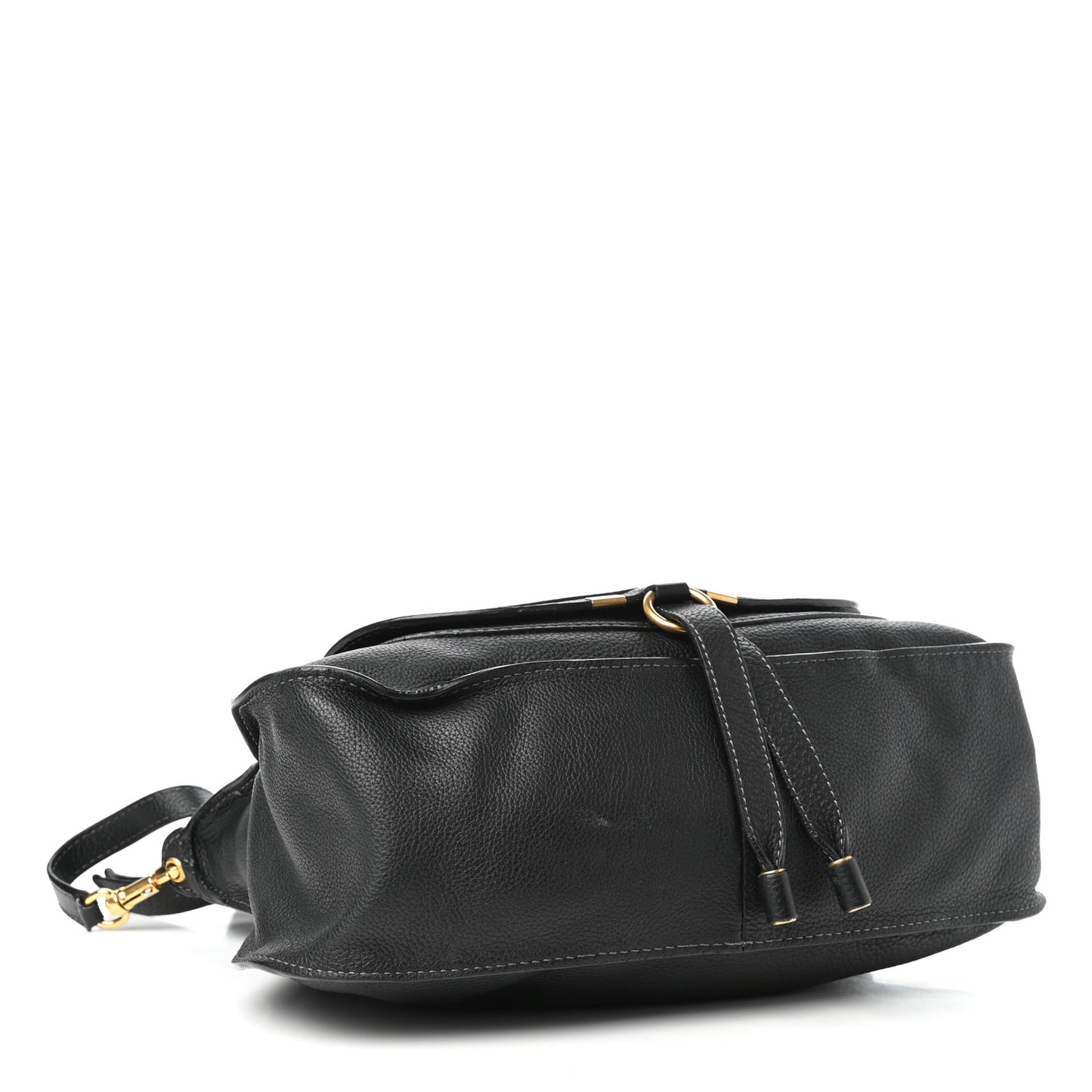 Calfskin Medium Marcie Satchel Black