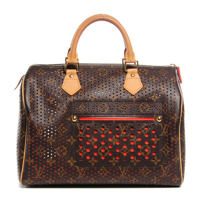 Louis Vuitton Monogram Perforated Speedy 30 Orange 1 of 7