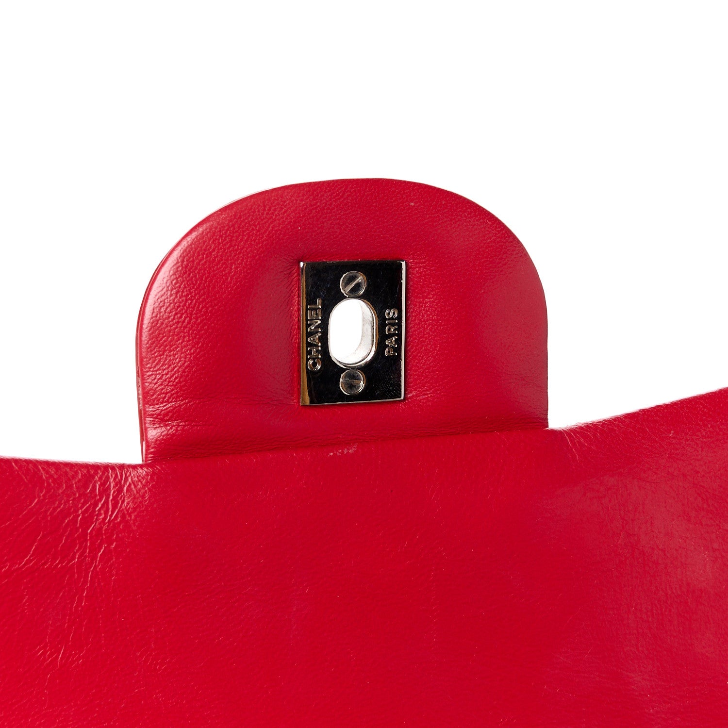 Chanel Patent Quilted Maxi Double Flap Red 7 of 12