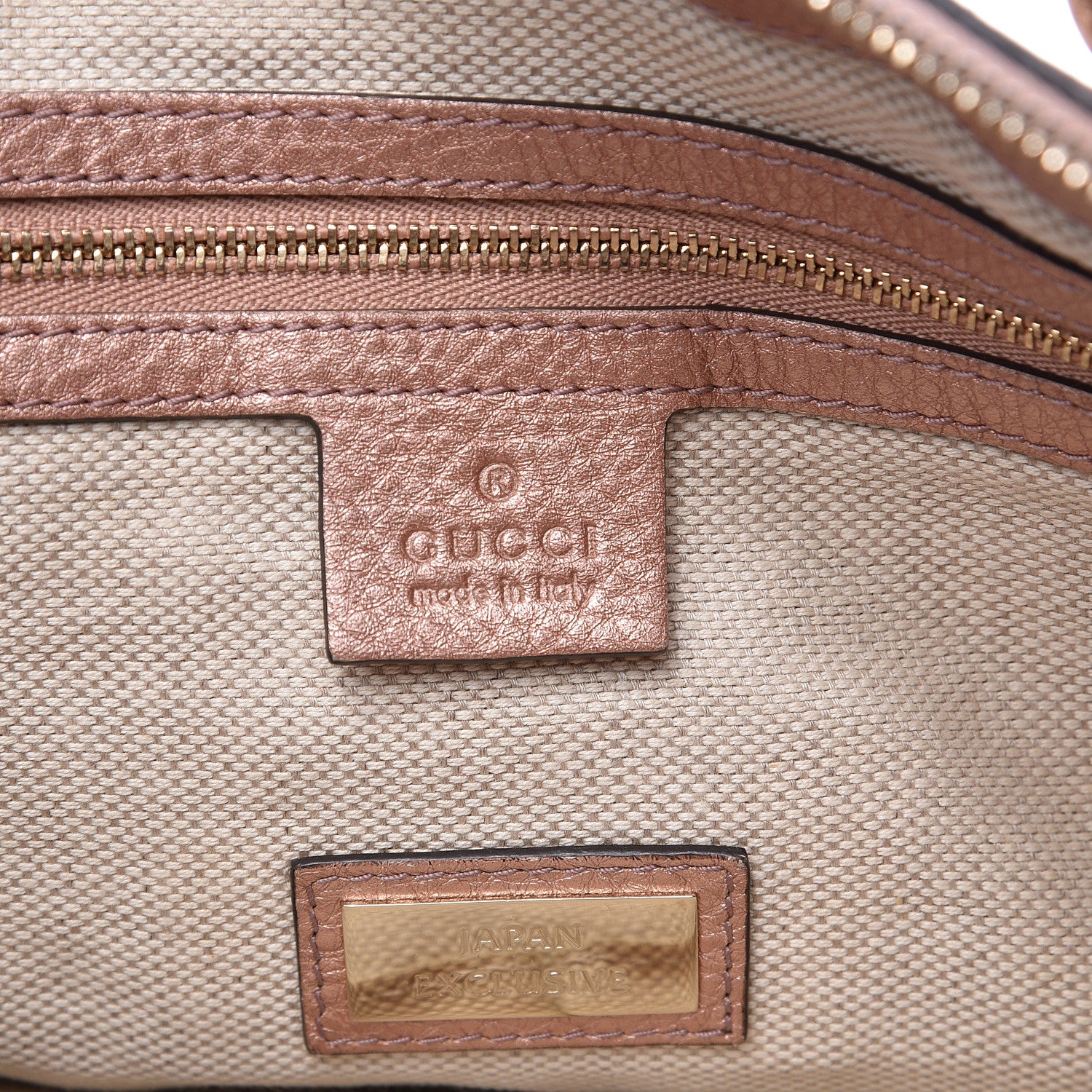 Gucci Metallic Cellarius Calfskin Small Soho Top Handle Satchel Pink 6 of 18