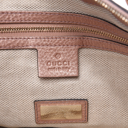 Gucci Metallic Cellarius Calfskin Small Soho Top Handle Satchel Pink 6 of 18