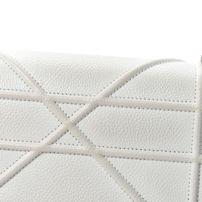Christian Dior Grained Calfskin Small Diorama Flap Bag White 13 of 20
