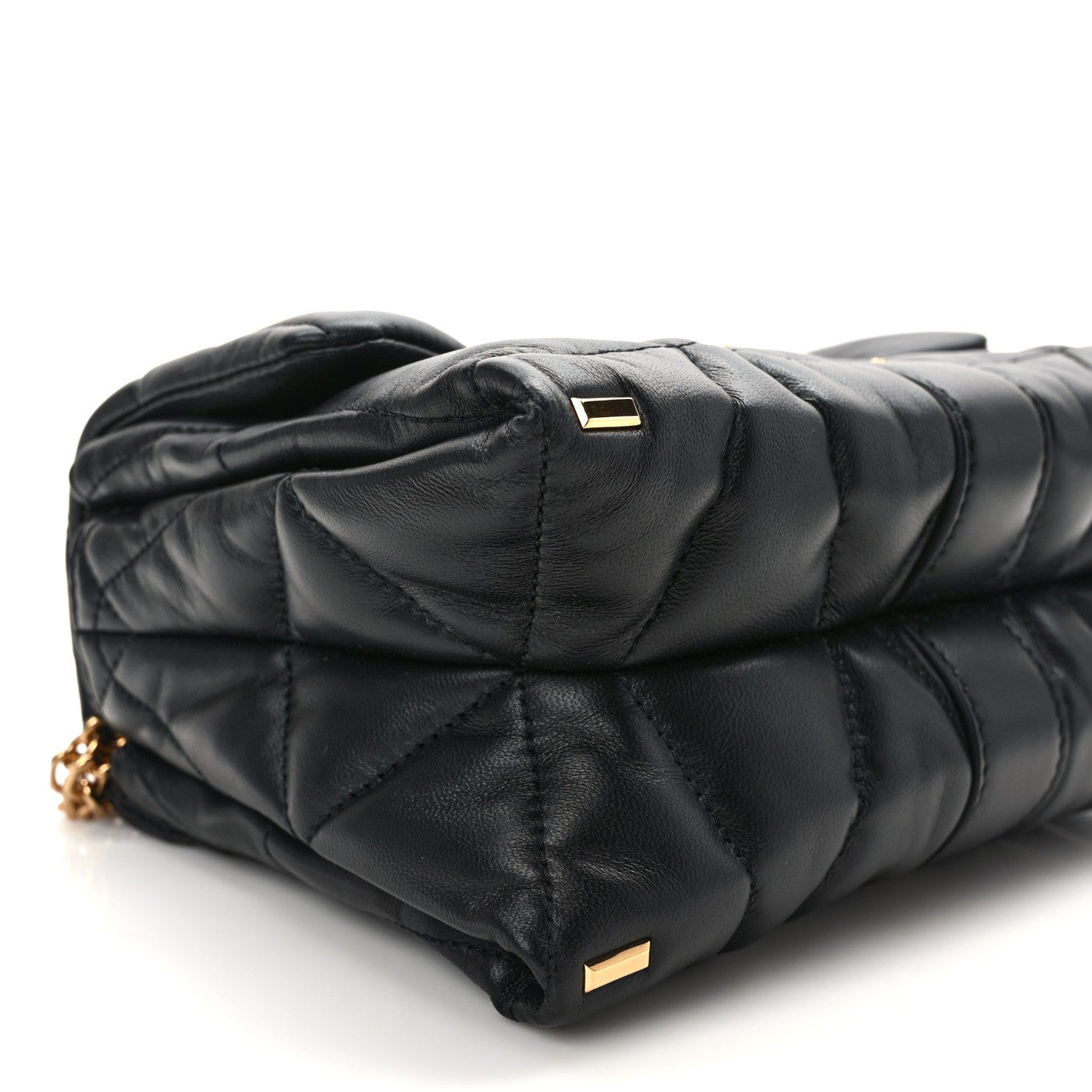 Versace Nappa Quilted Kleio Shoulder Bag Black 8 of 11