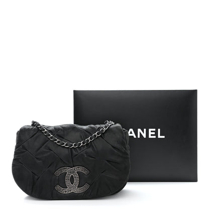 Chanel Iridescent Calfskin Glint Flap Black 12 of 12