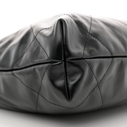 Chanel Shiny Calfskin Quilted Small Chanel 22 Black 10 of 11