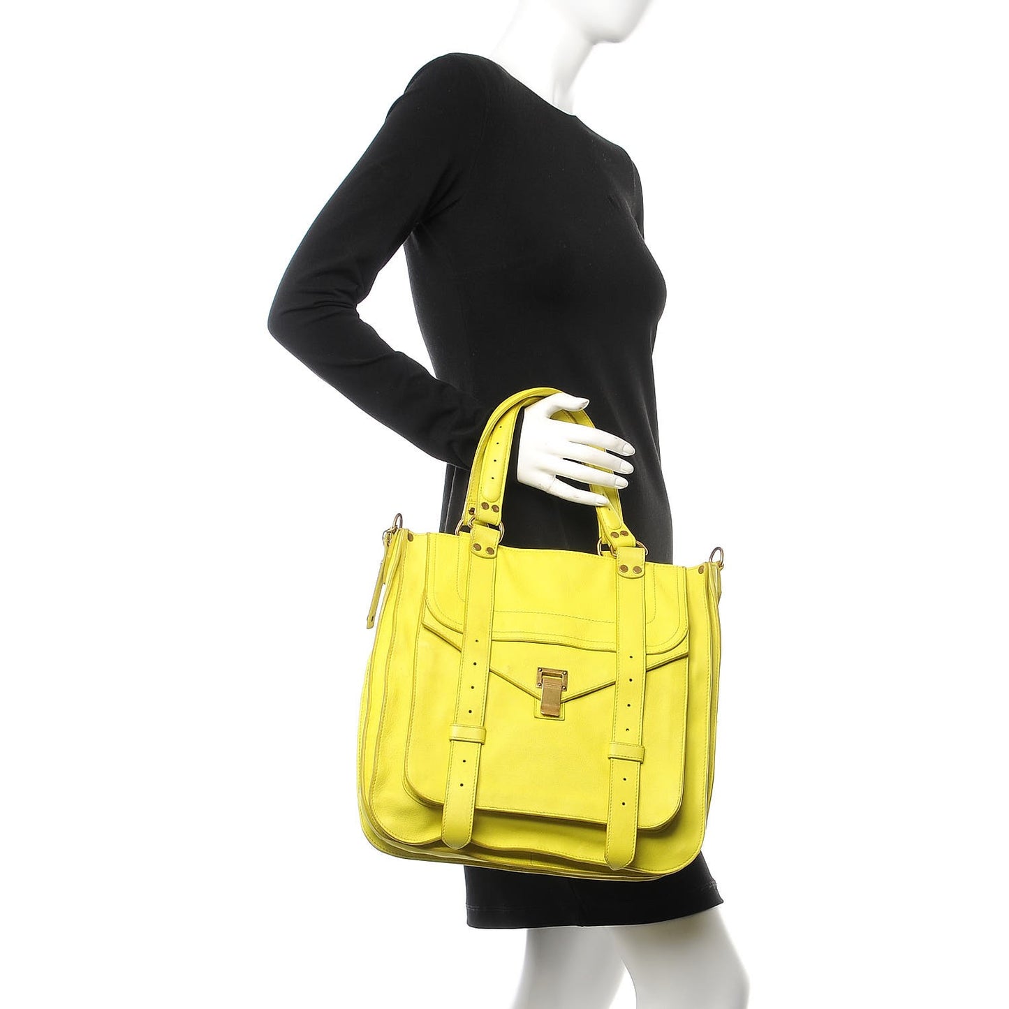 Lambskin PS1 Tote Citron