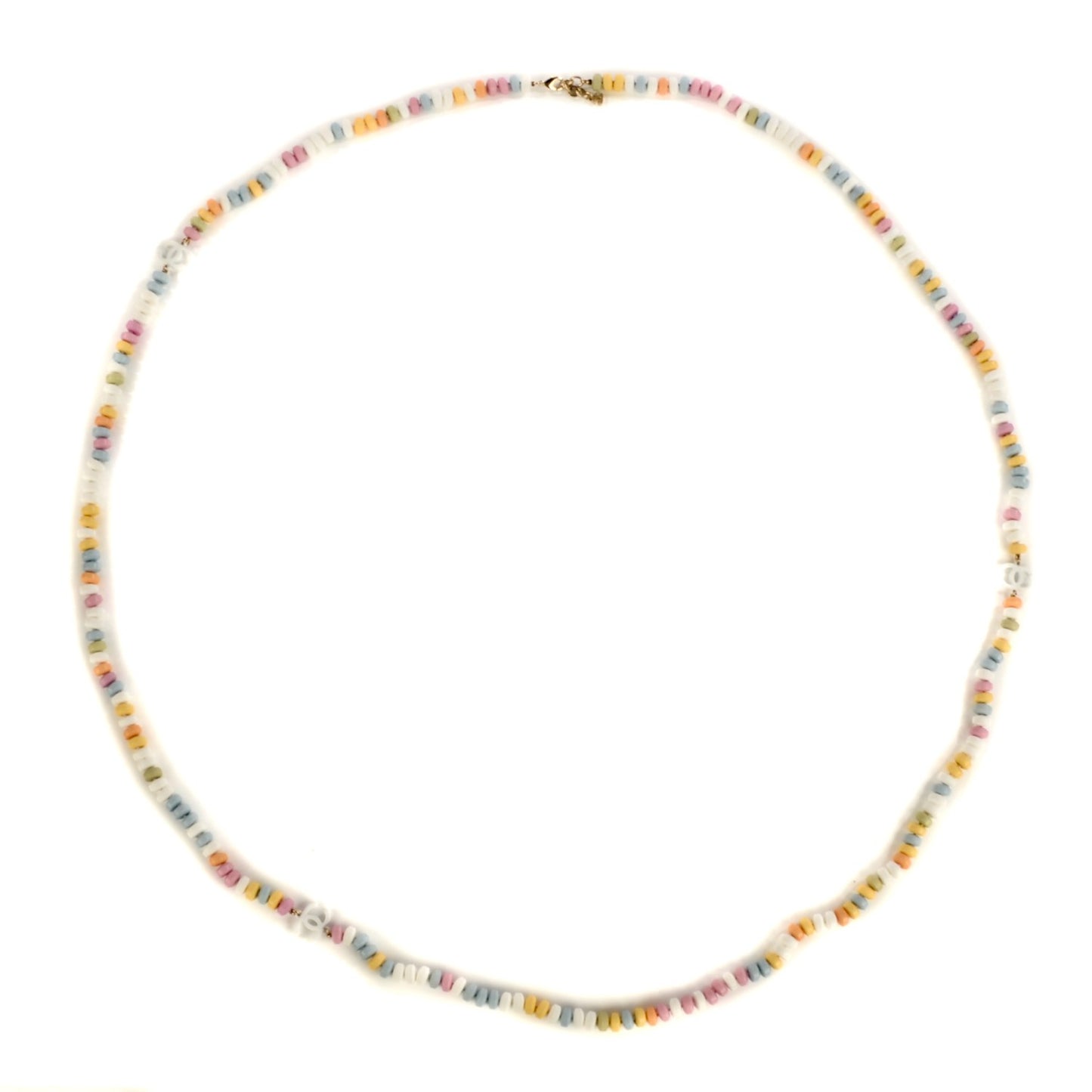 Candy CC Double Strand Necklace Multicolor