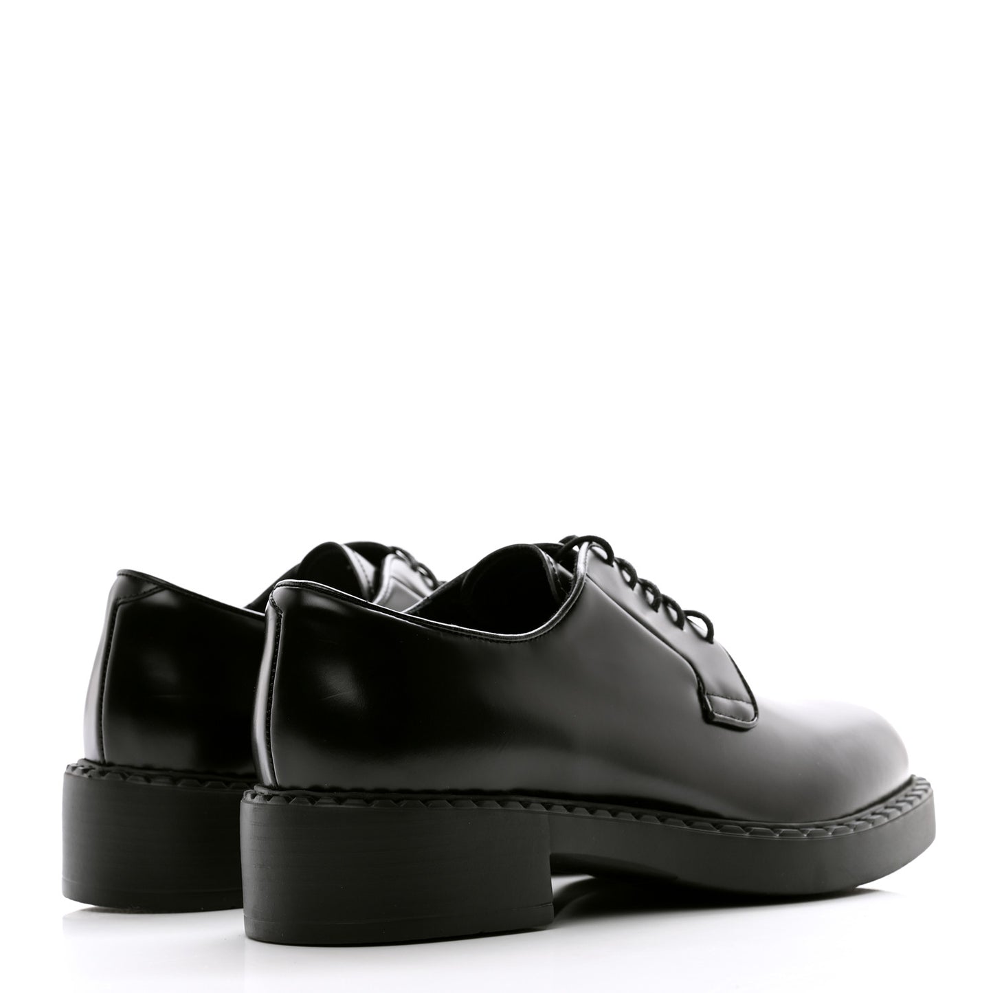 Spazzolato Lace Up 50mm Loafers 39 Black