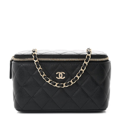 Chanel Caviar Quilted Small Vanity Case With Chain Black 1 of 11