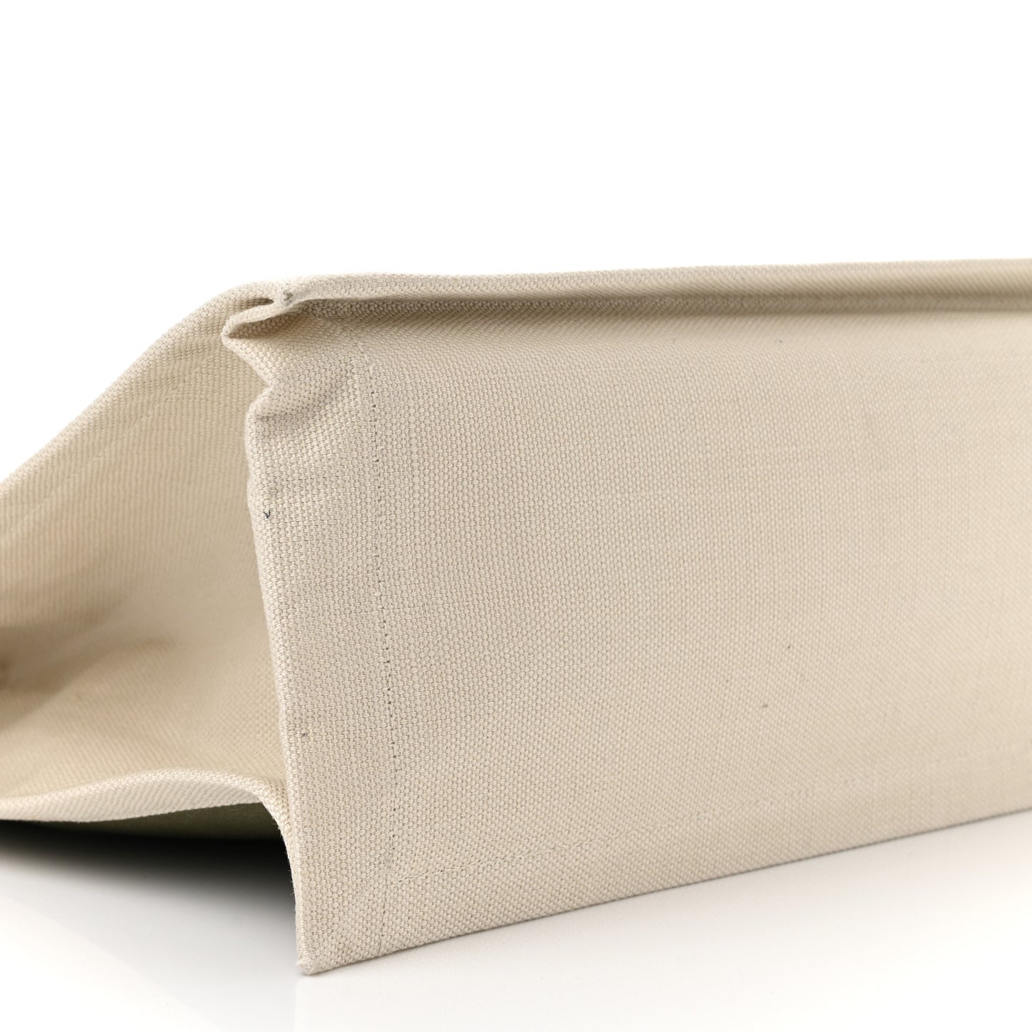 Linen Calfskin Small Rive Gauche Tote Military Green Blanc Vintage