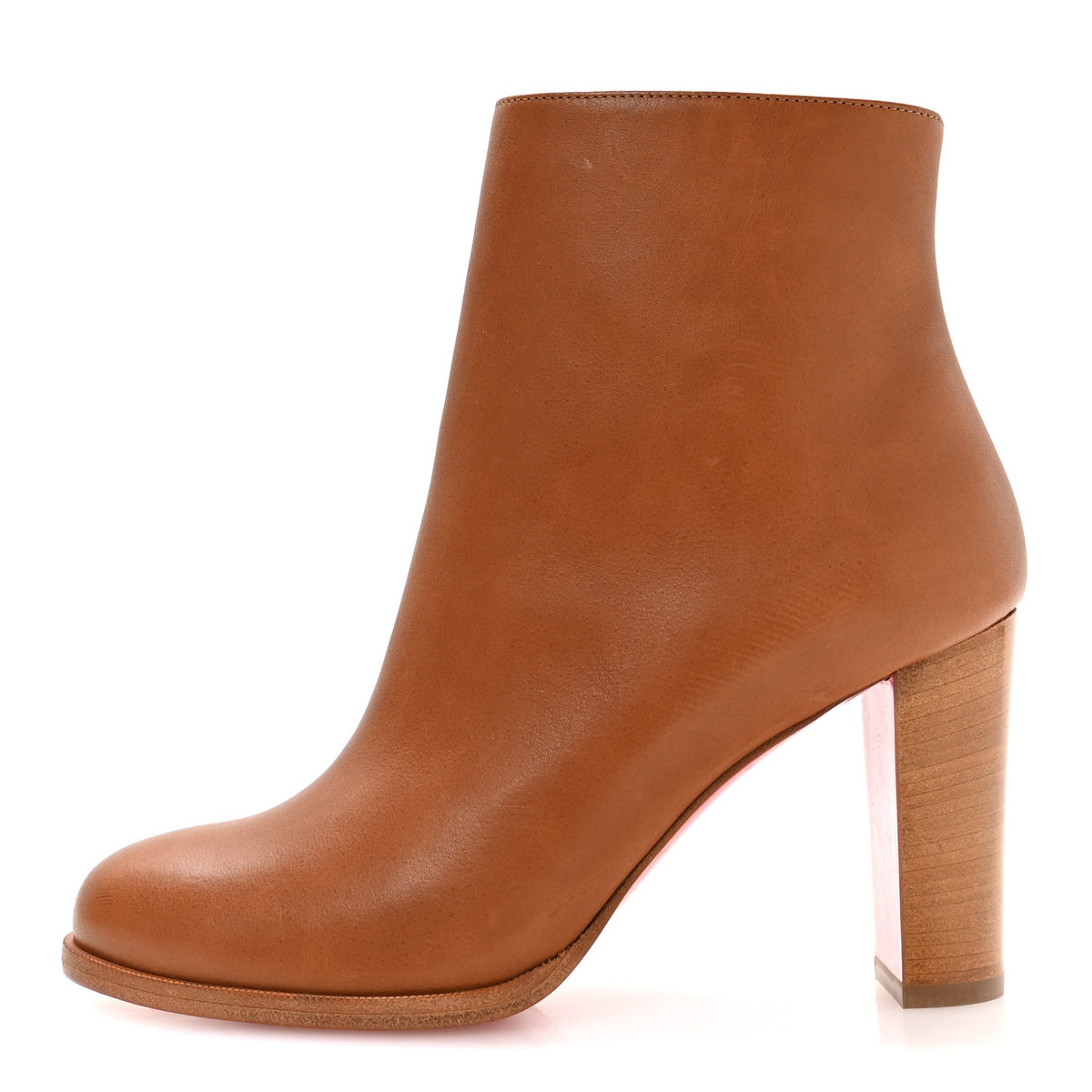 Christian Louboutin Calfskin Adox 85 Ankle Boots 38 Caramel 1 of 8