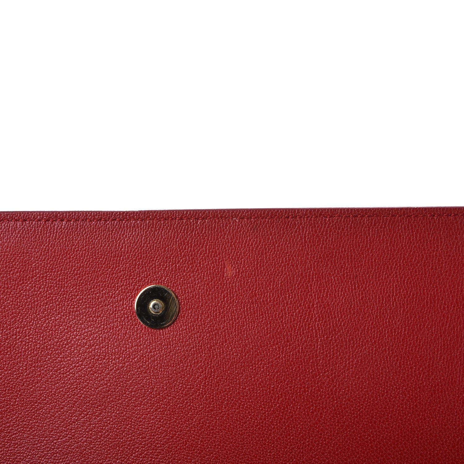 Saint Laurent Goatskin Monogram Large Belle De Jour Clutch Red 8 of 10