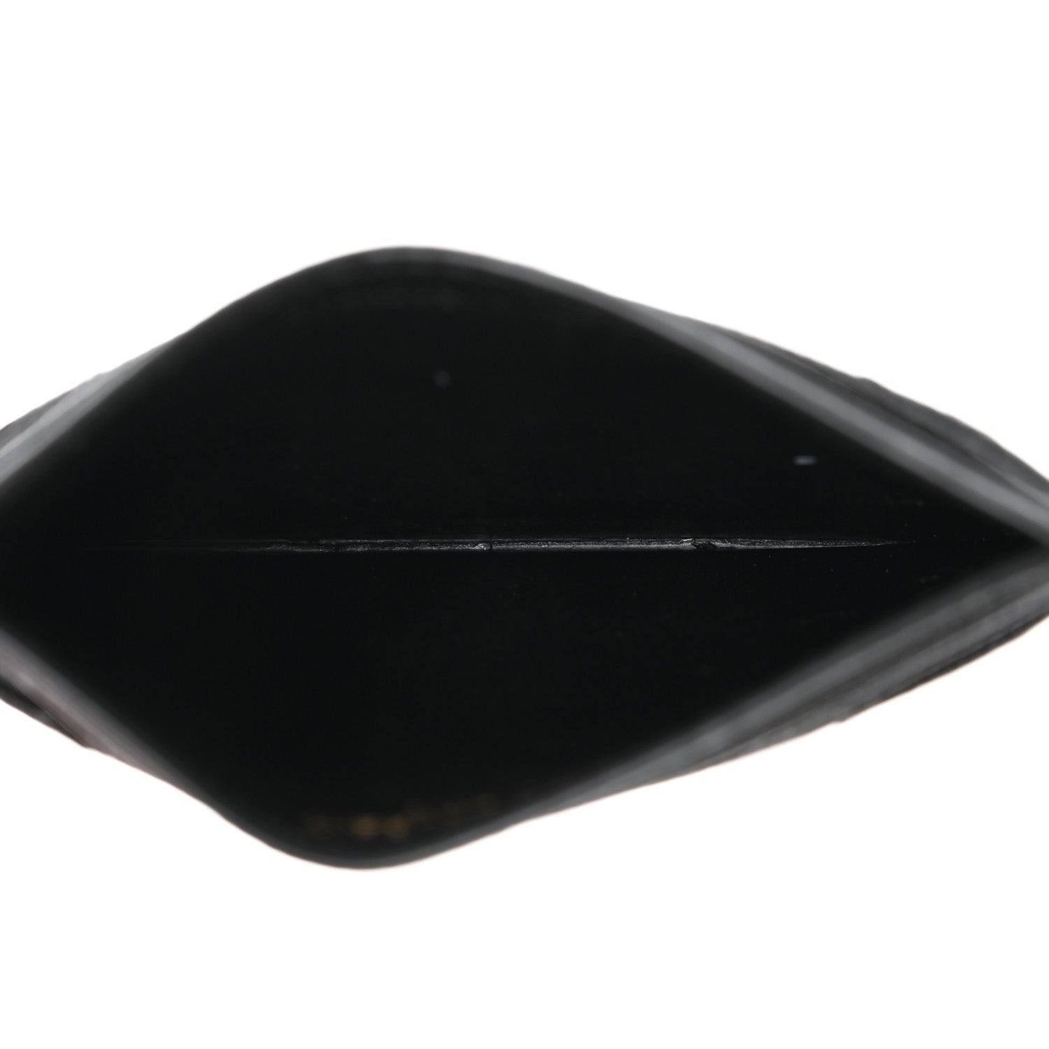Saint Laurent Grain De Poudre Matelasse Chevron Monogram Credit Card Case Black 5 of 7