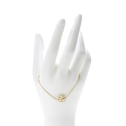 Christian Dior 18K Yellow Gold Diamond Mother of Pearl Rose Des Vents Bracelet 2 of 7