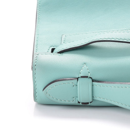 Hermes Swift Kelly Pochette Clutch Bleu Atoll 26 of 30