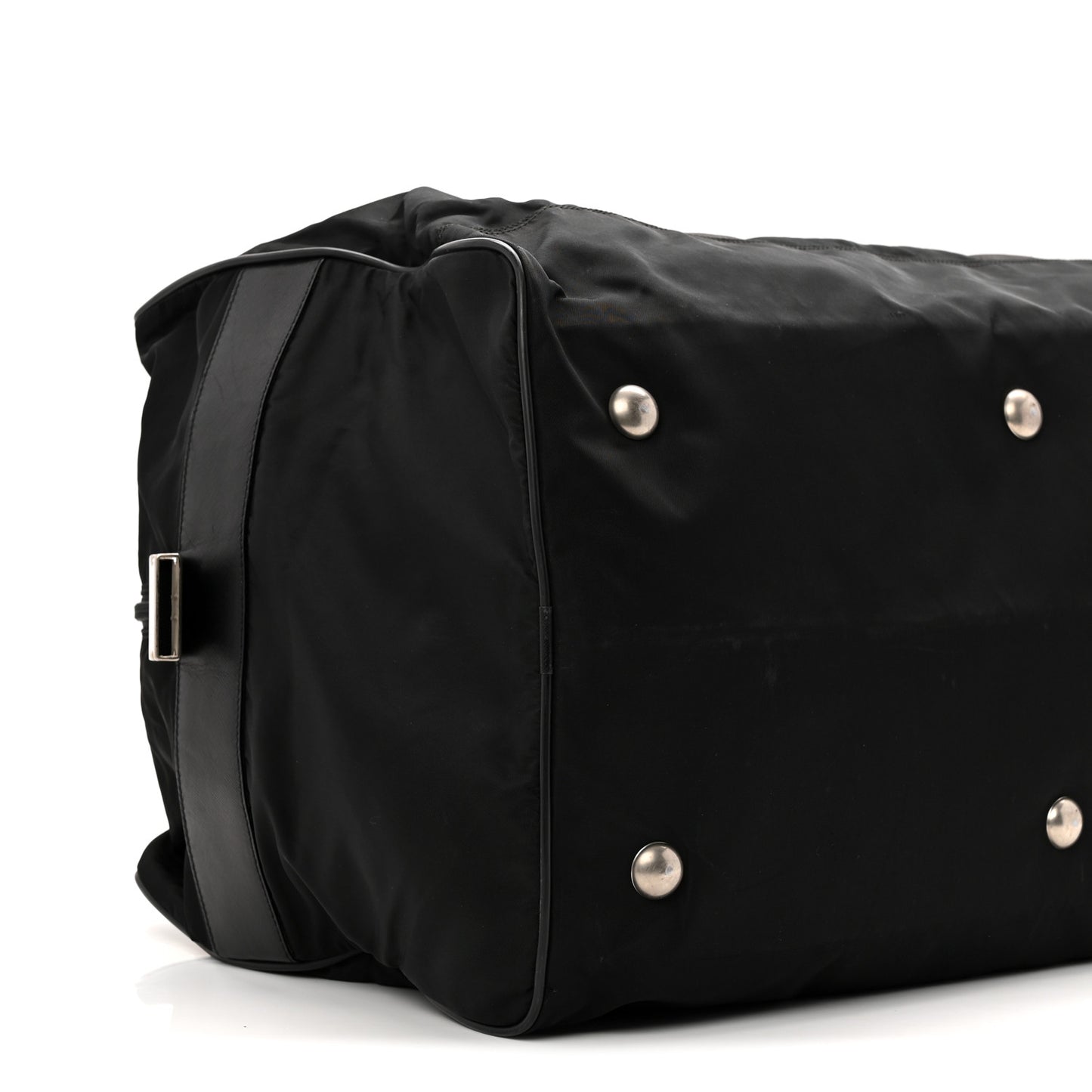 Tessuto Nylon Saffiano Viaggio Duffle Black