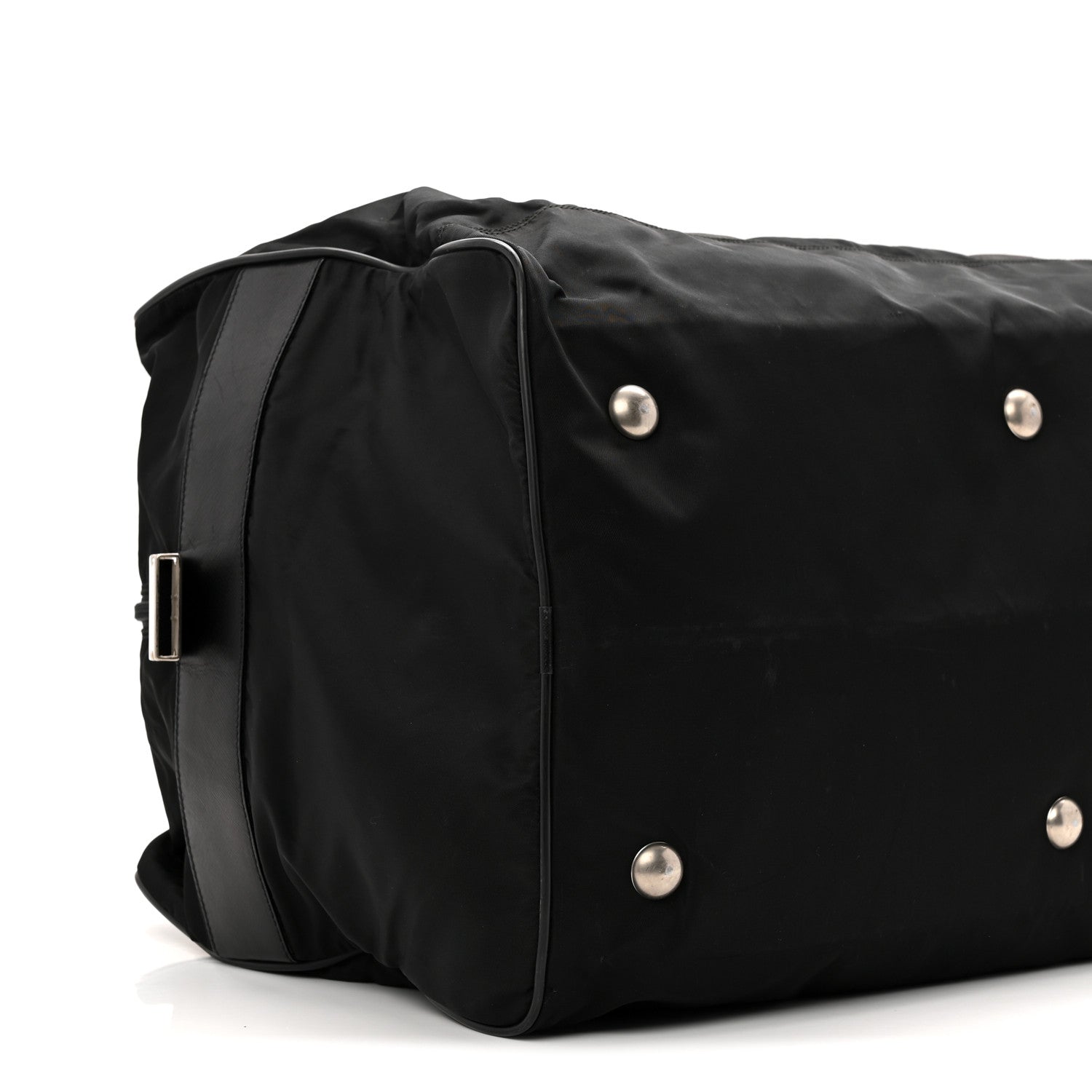 Prada Tessuto Nylon Saffiano Viaggio Duffle Black 8 of 9