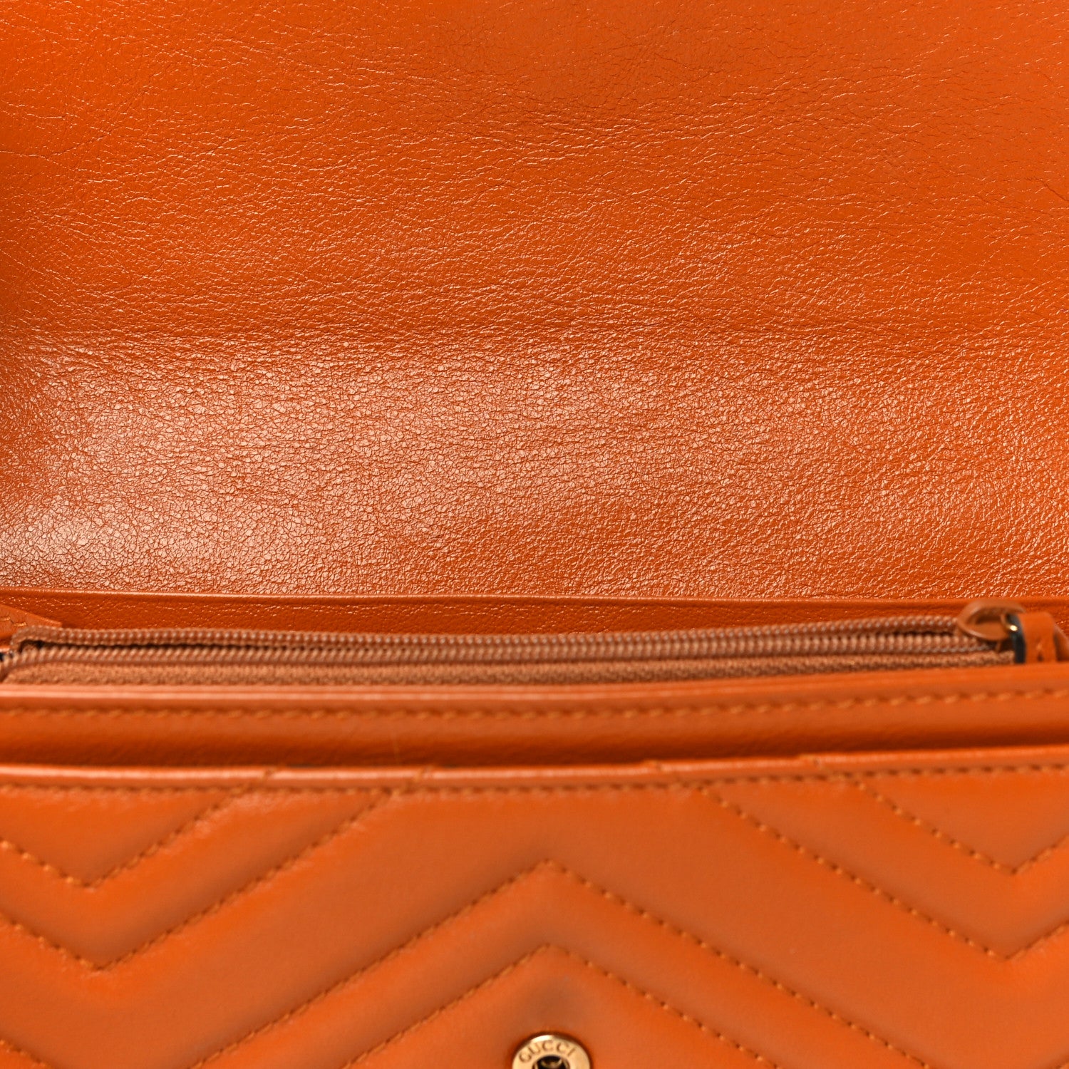 Gucci Calfskin Matelasse GG Marmont Continental Wallet Cognac 11 of 11