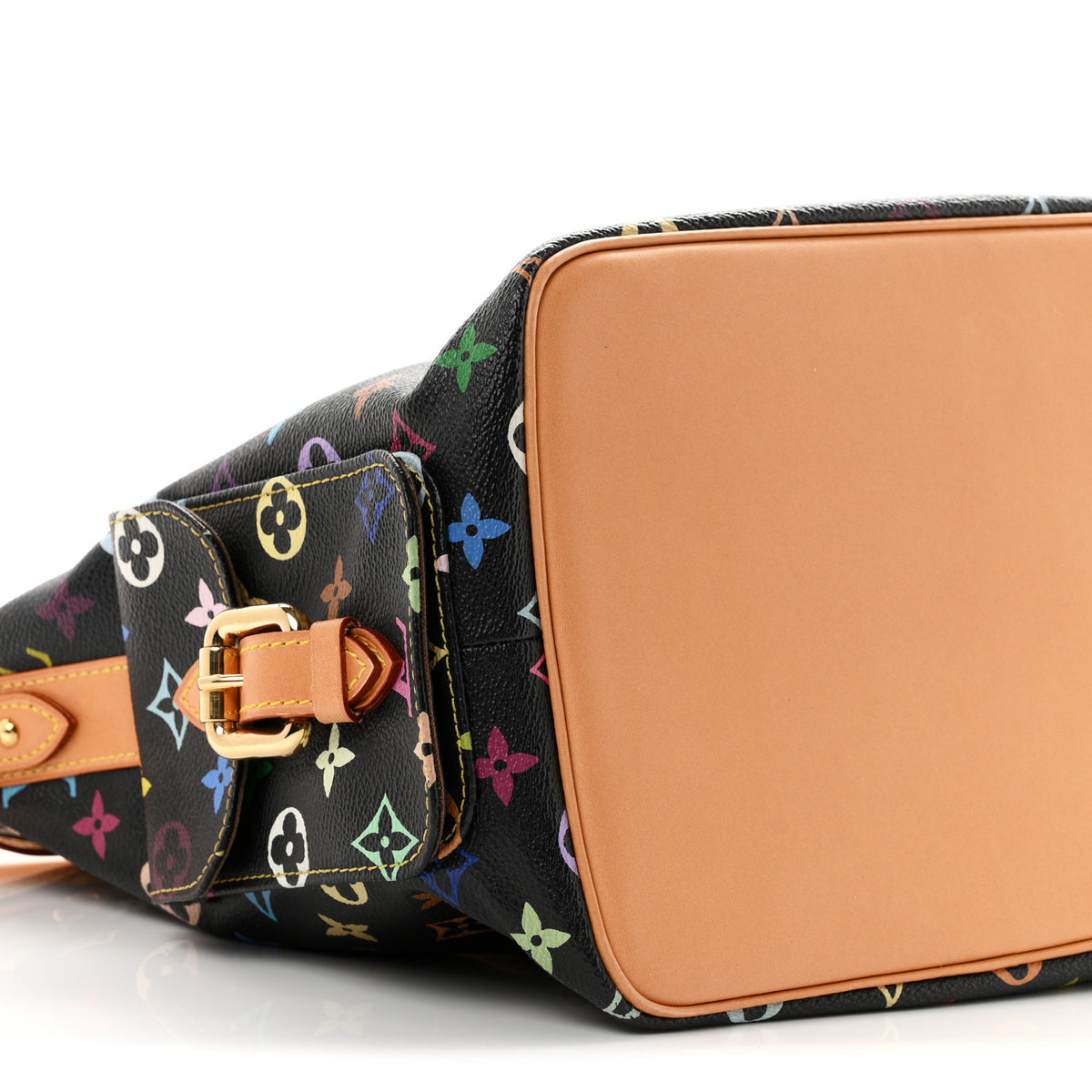 Louis Vuitton Monogram Multicolor Petit Noe Black 8 of 9