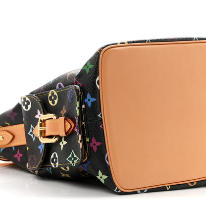 Louis Vuitton Monogram Multicolor Petit Noe Black 8 of 9