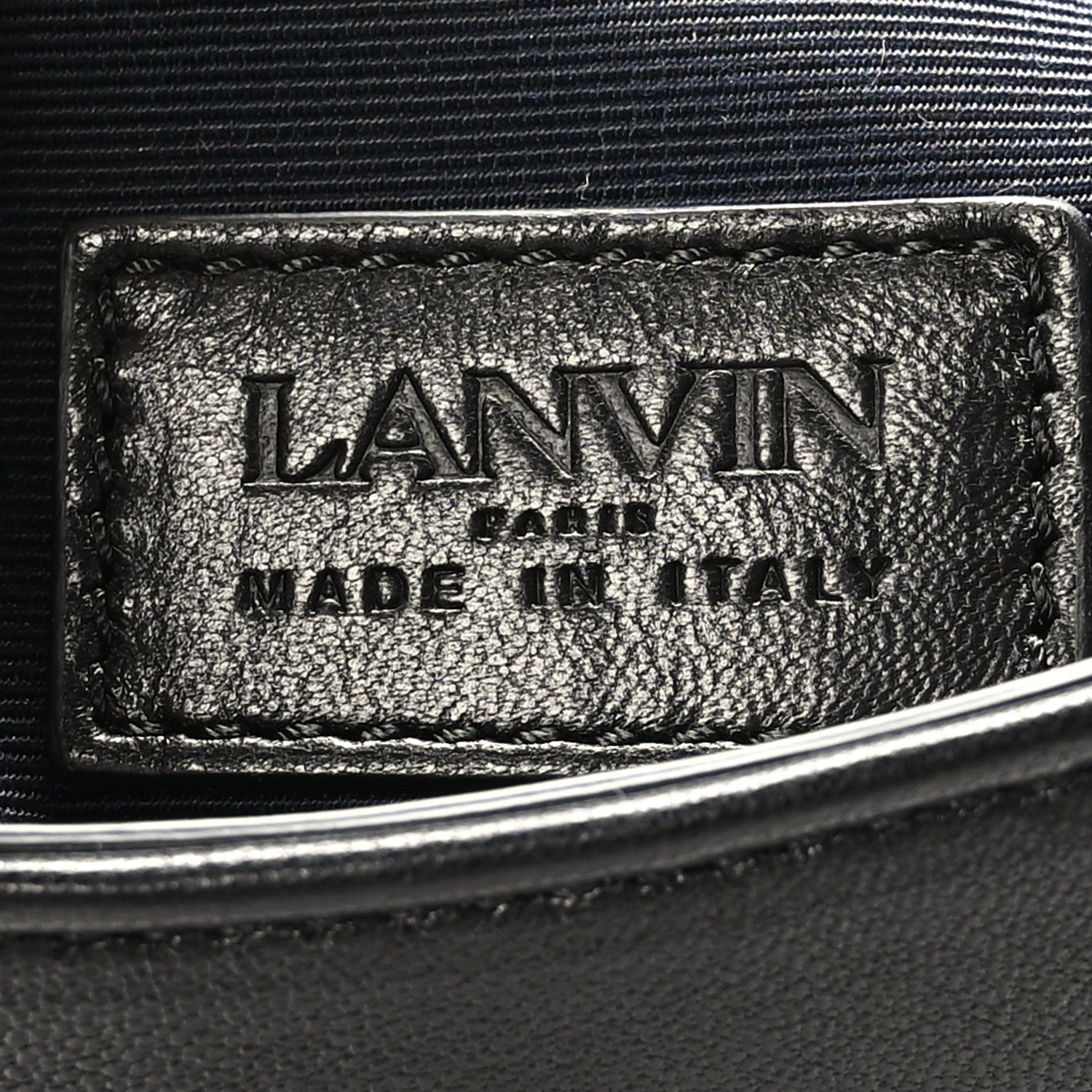 Lanvin Lambskin Cat Hobo Black 6 of 8