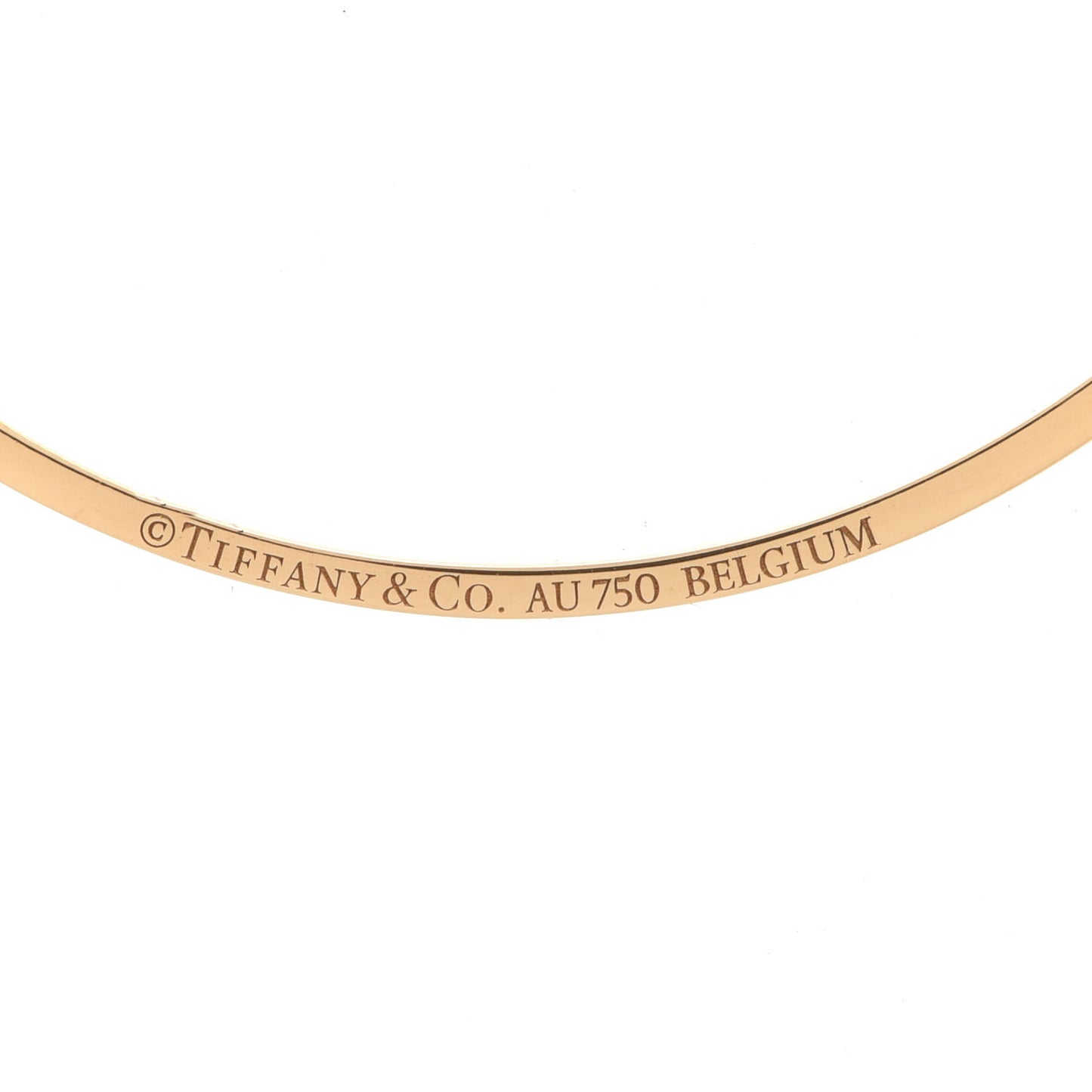 18K Yellow Gold Diamond Small T Smile Pendant Necklace