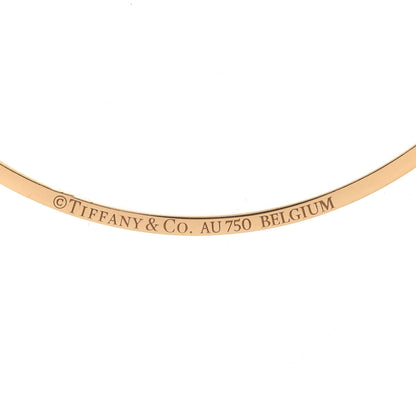 Tiffany 18K Yellow Gold Diamond Small T Smile Pendant Necklace 4 of 7