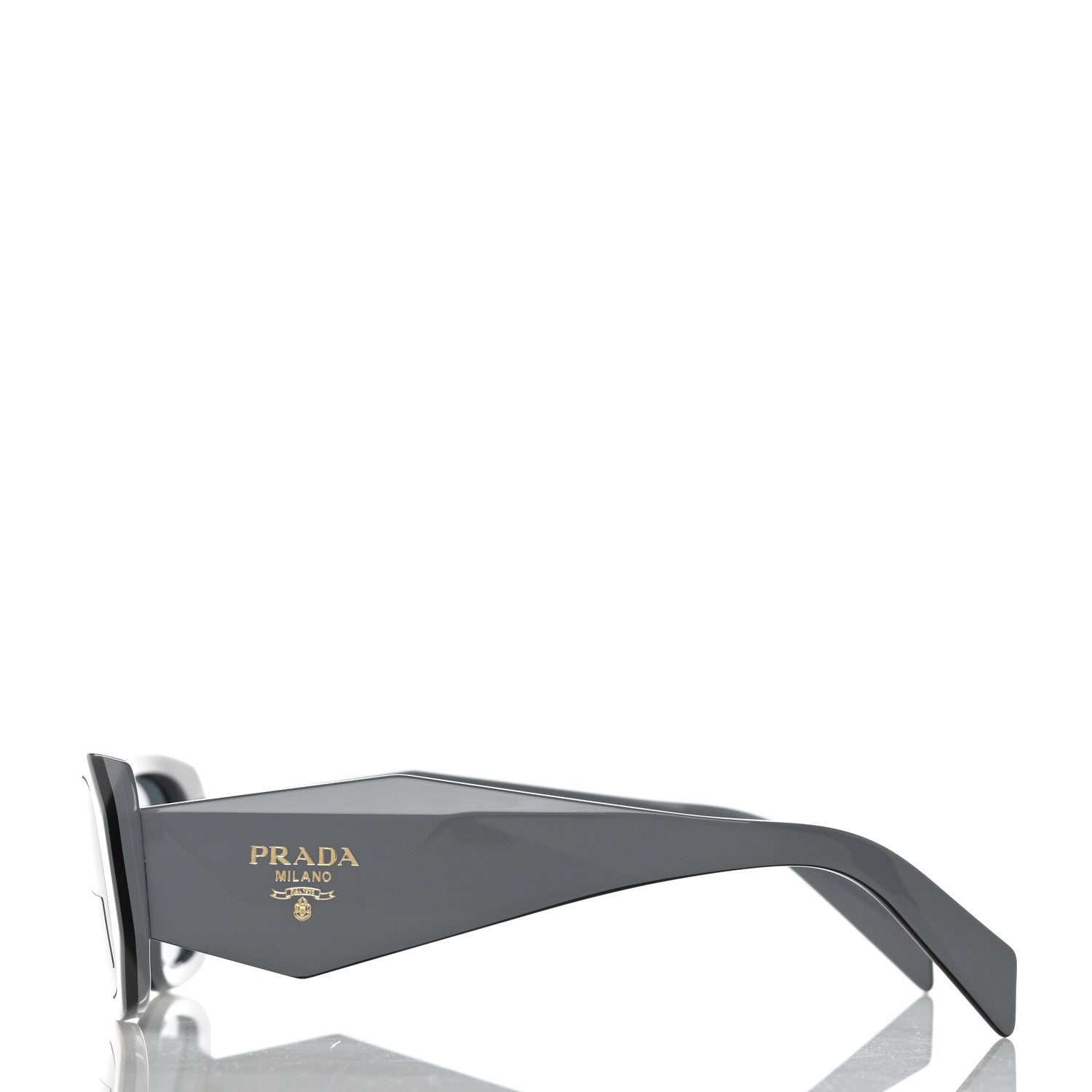 Prada Acetate Symbole Sunglasses SPR 17W Dark Grey 3 of 8