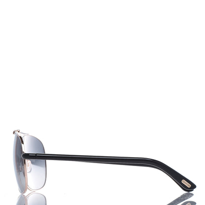 Tom Ford Adrian Aviator Sunglasses TF243 Rose Gold Black 2 of 9