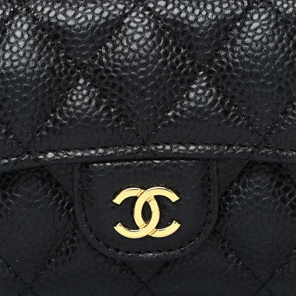 Chanel Caviar Quilted Flap Card Holder Black 9 of 9