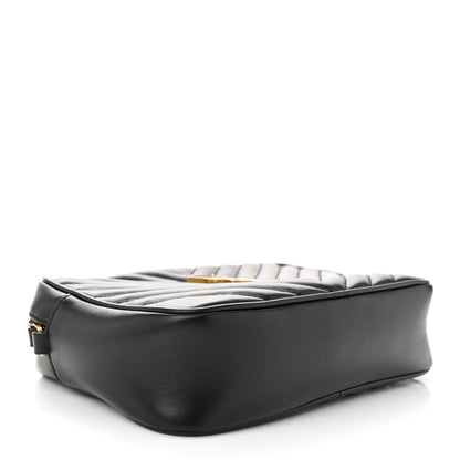 Saint Laurent SAINT LAURENT Calfskin Matelasse Monogram Lou Camera Bag Black 4 of 11