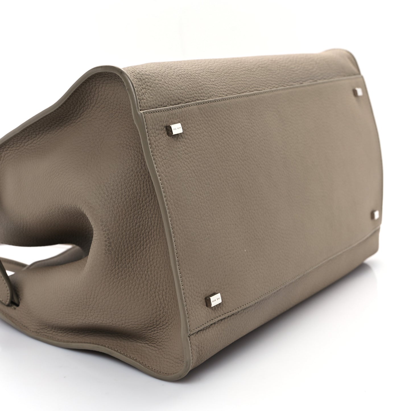 Matte Grained Calfskin Soft Margaux 15 Dark Taupe