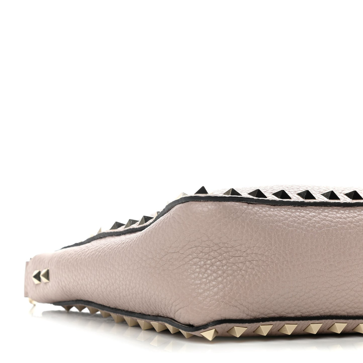 Pebbled Calfskin Mini Rockstud Flip-Lock Messenger Bag Poudre