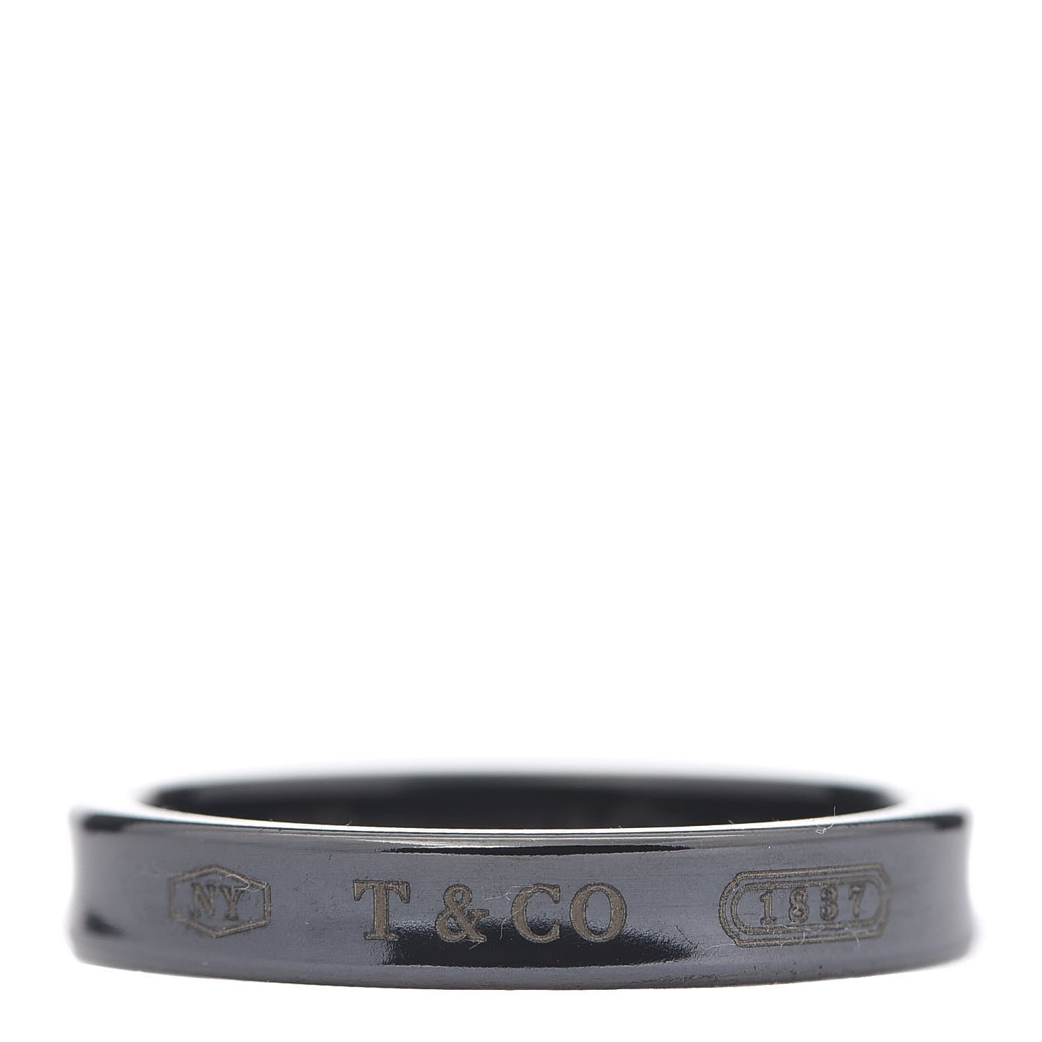 Tiffany Titanium 4mm Narrow 1837 Ring 63 10.25 1 of 4