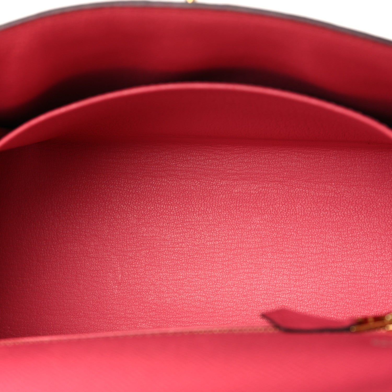 Hermes Epsom Bi-Color Horseshoe Kelly Sellier 25 Rose Azalee Craie 5 of 14