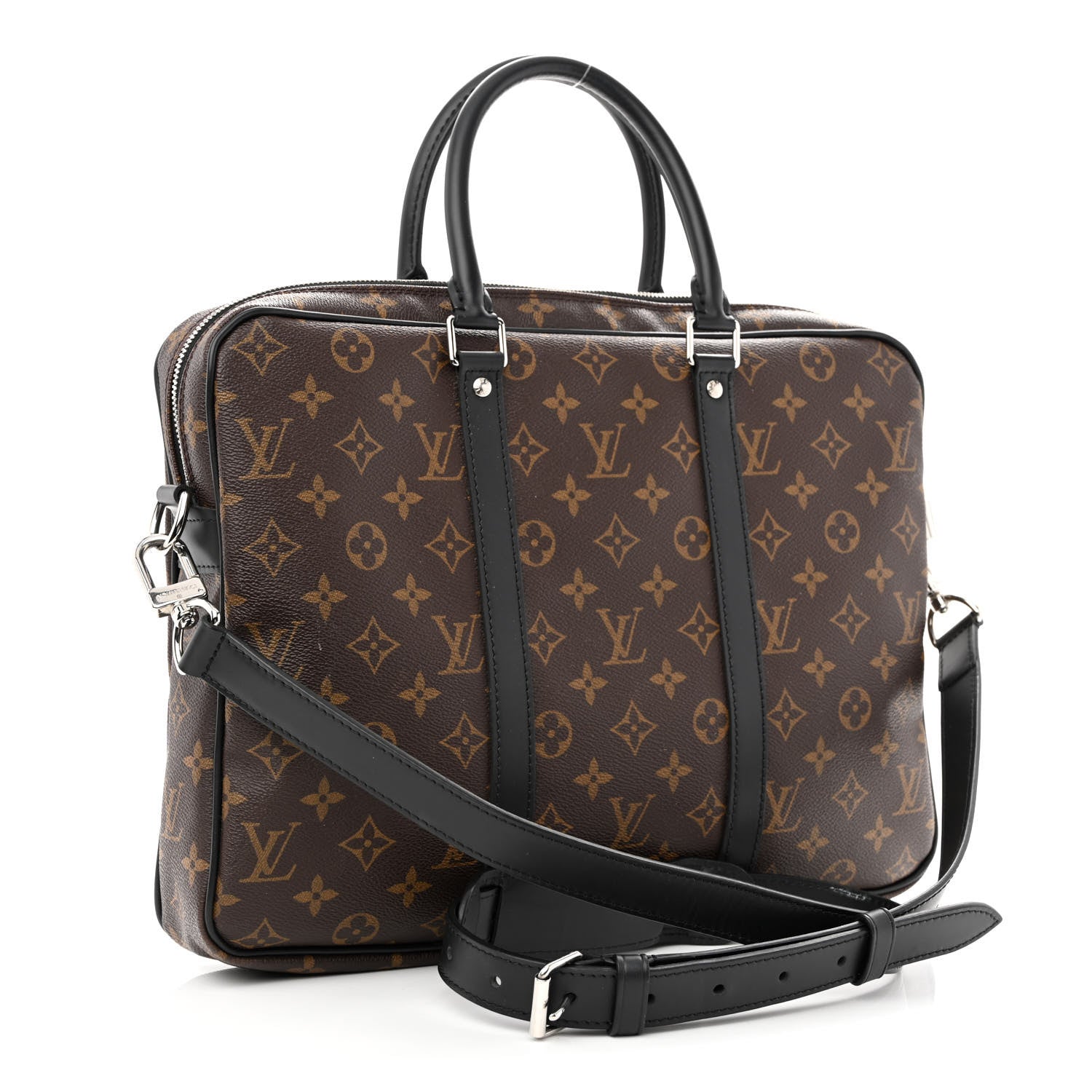 Louis Vuitton Monogram Macassar Porte-Documents Voyage PM 6 of 21