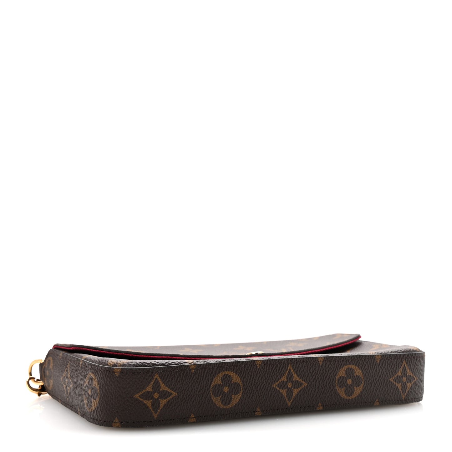 Monogram Pochette Felicie Chain Wallet Fuchsia