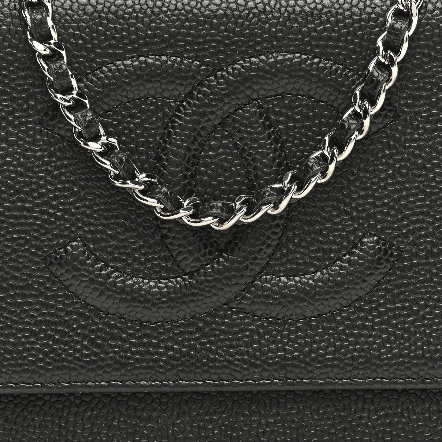Caviar Timeless CC Wallet on Chain WOC Grey