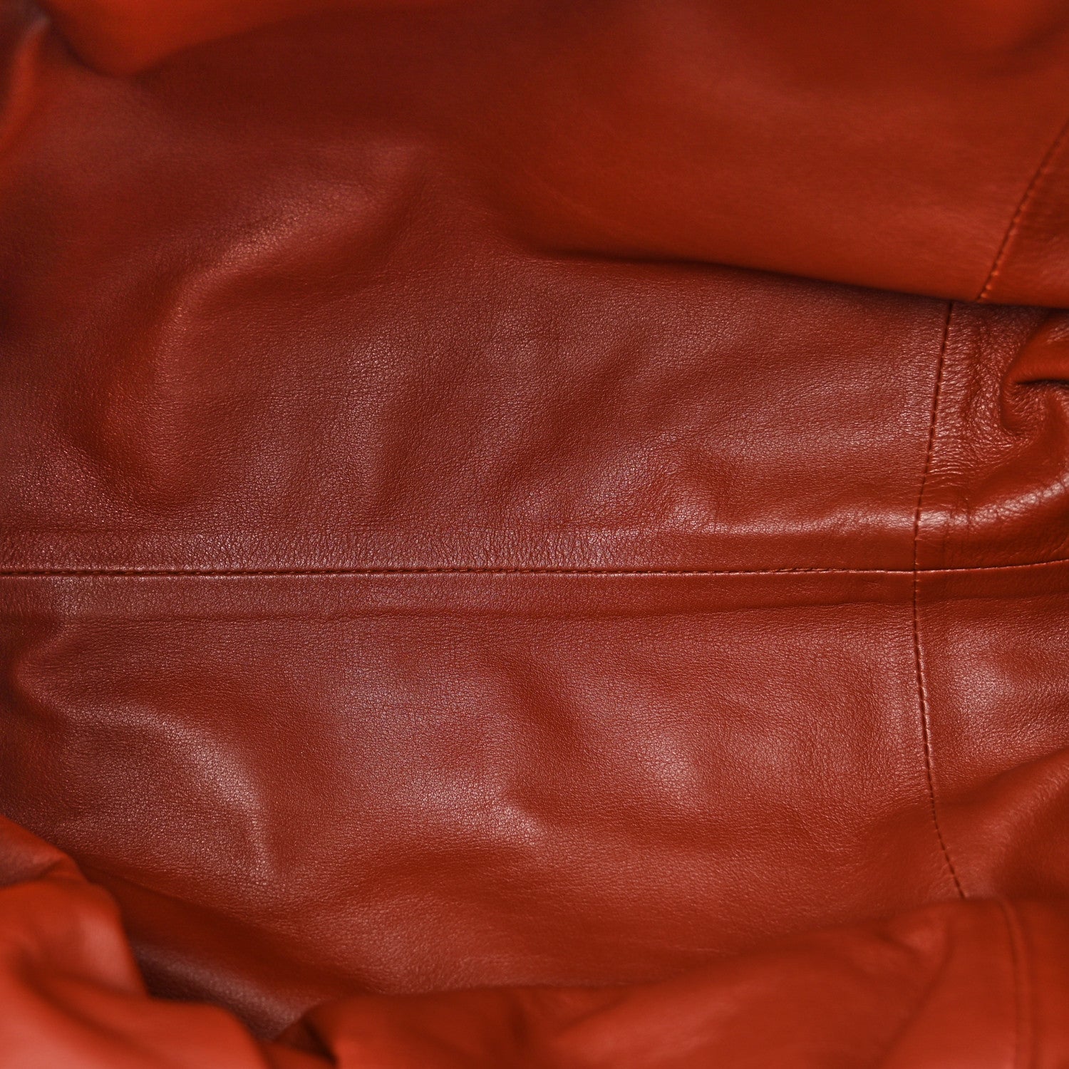 Bottega Veneta Smooth Butter Calf The Pouch Oversized Clutch Rust 5 of 10
