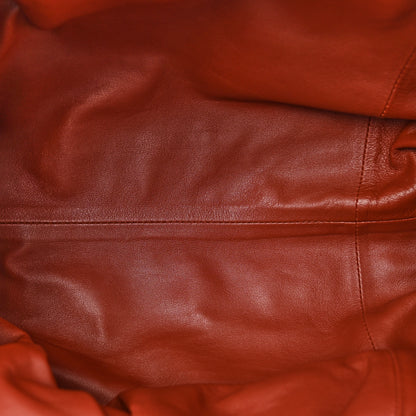 Bottega Veneta Smooth Butter Calf The Pouch Oversized Clutch Rust 5 of 10