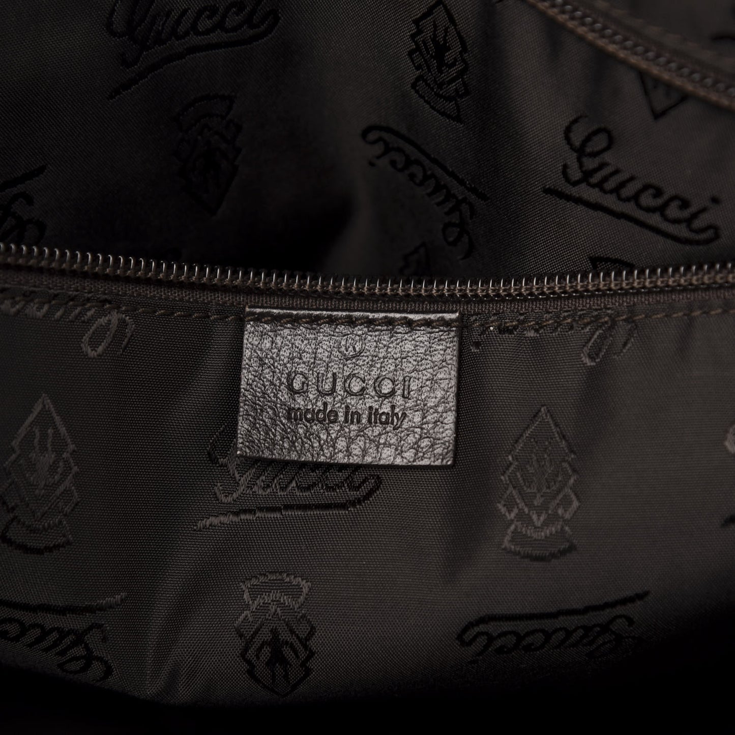 Guccissima Large Carry On Duffle Chocolate