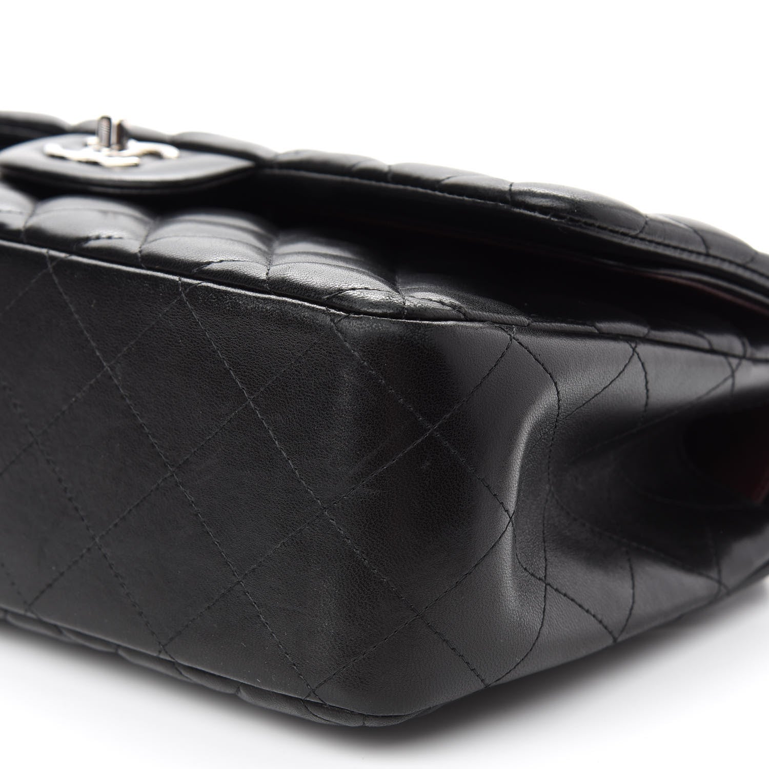 Chanel Lambskin Quilted Jumbo Double Flap Black 14 of 14
