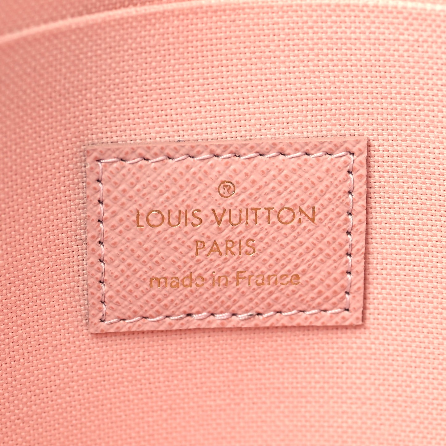 Damier Azur Pochette Felicie Chain Wallet Rose Ballerine