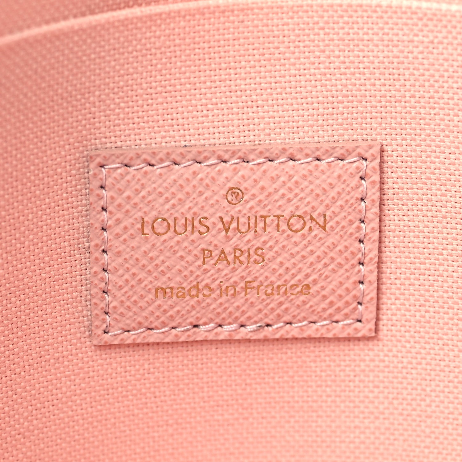 Louis Vuitton Damier Azur Pochette Felicie Chain Wallet Rose Ballerine 7 of 7